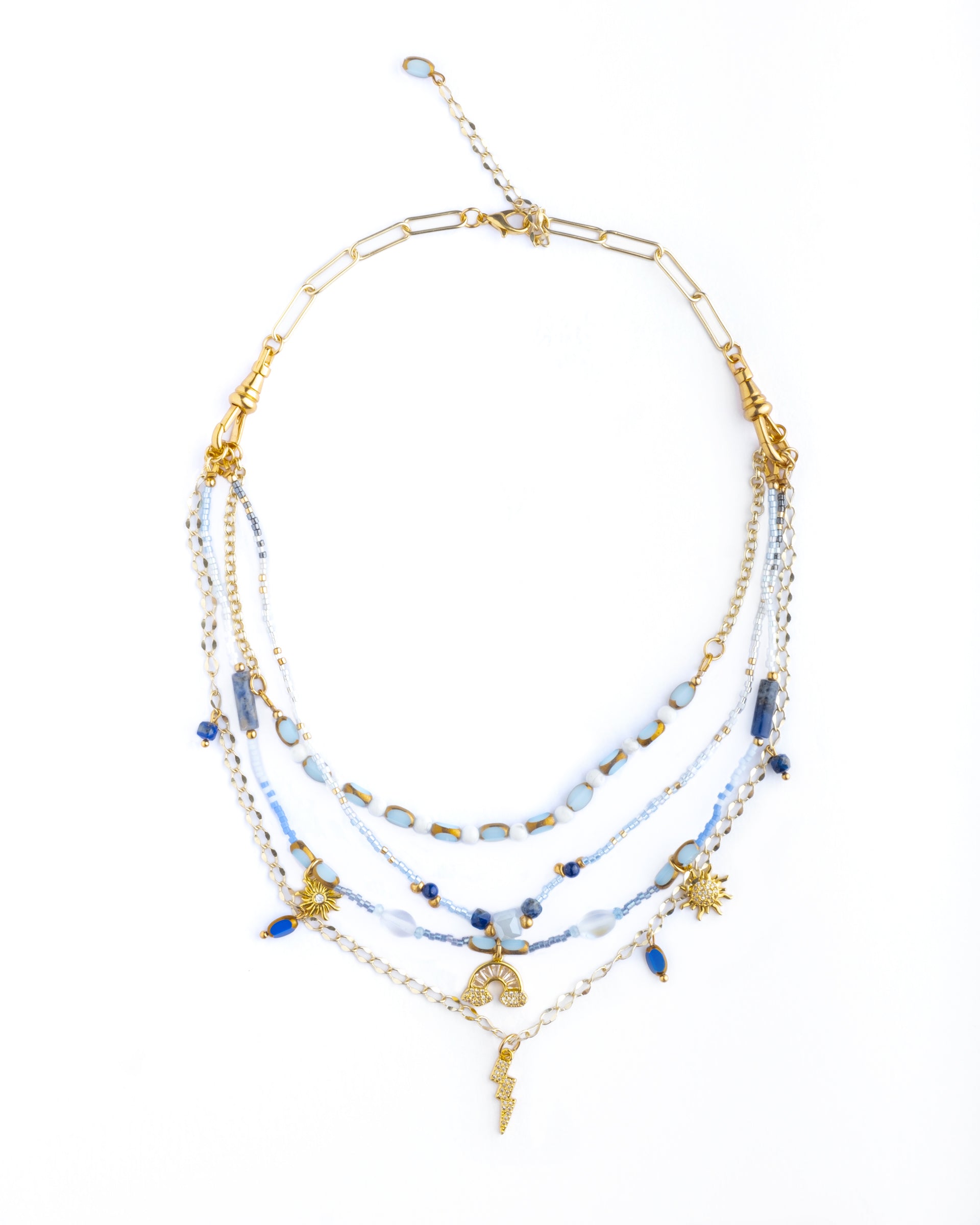 Beaded Interchangeable Necklace Layering Set/4 - Celestial