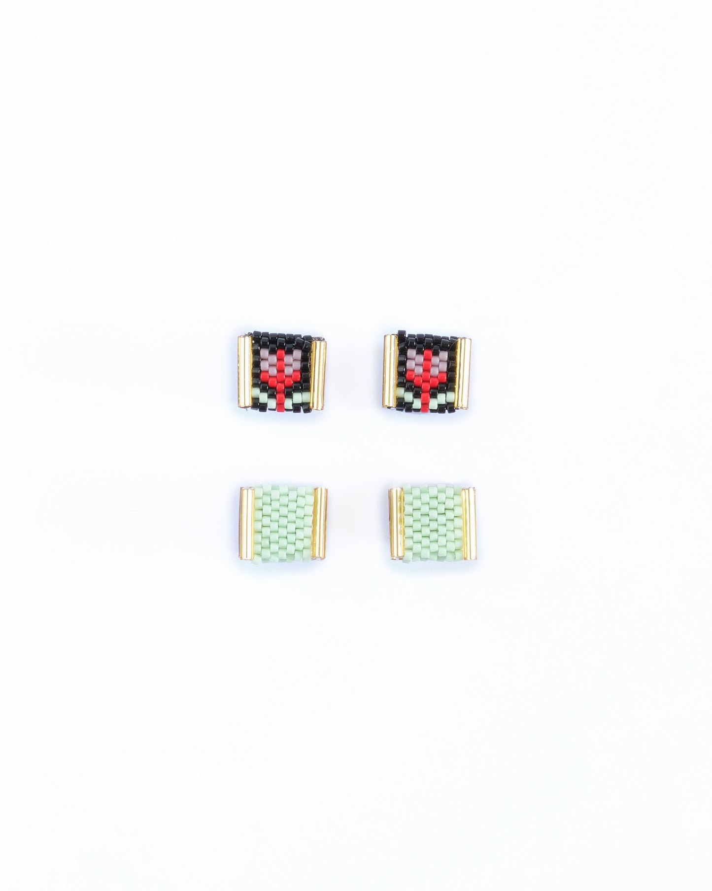 Beaded Handwoven Tulip Stud Packs