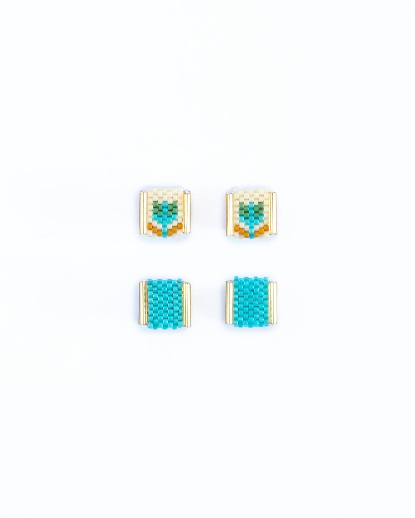 Beaded Handwoven Tulip Stud Packs