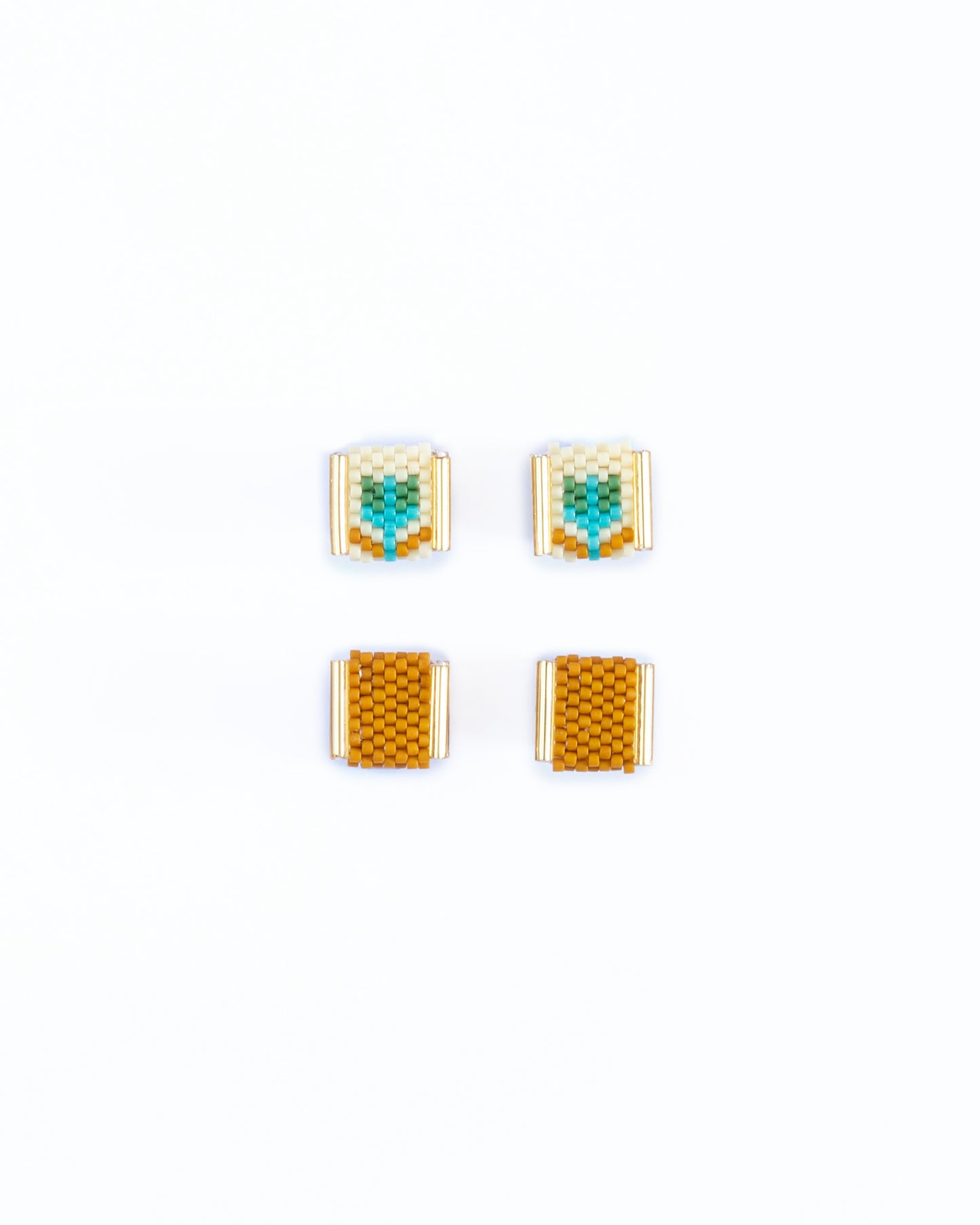 Beaded Handwoven Tulip Stud Packs