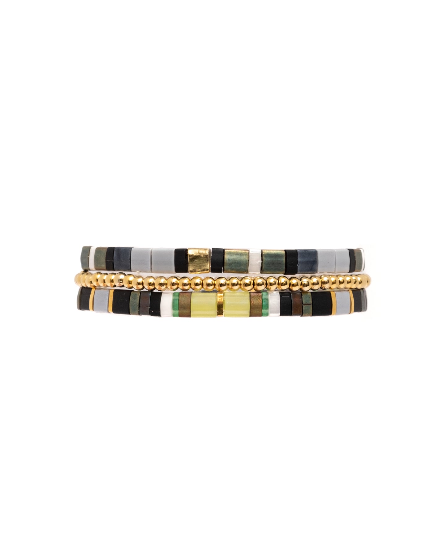 Miyuki Stretch Tila Bracelet Set of 3