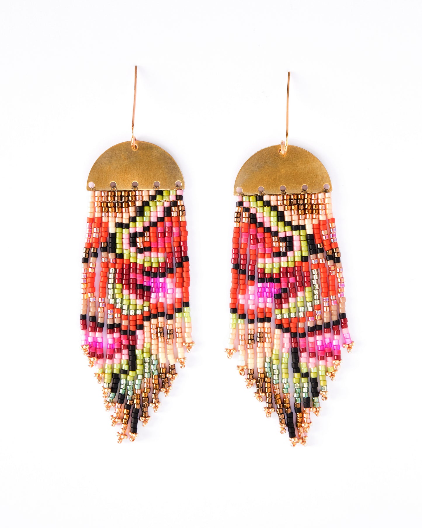 Kaleidoscope Fringe Earrings