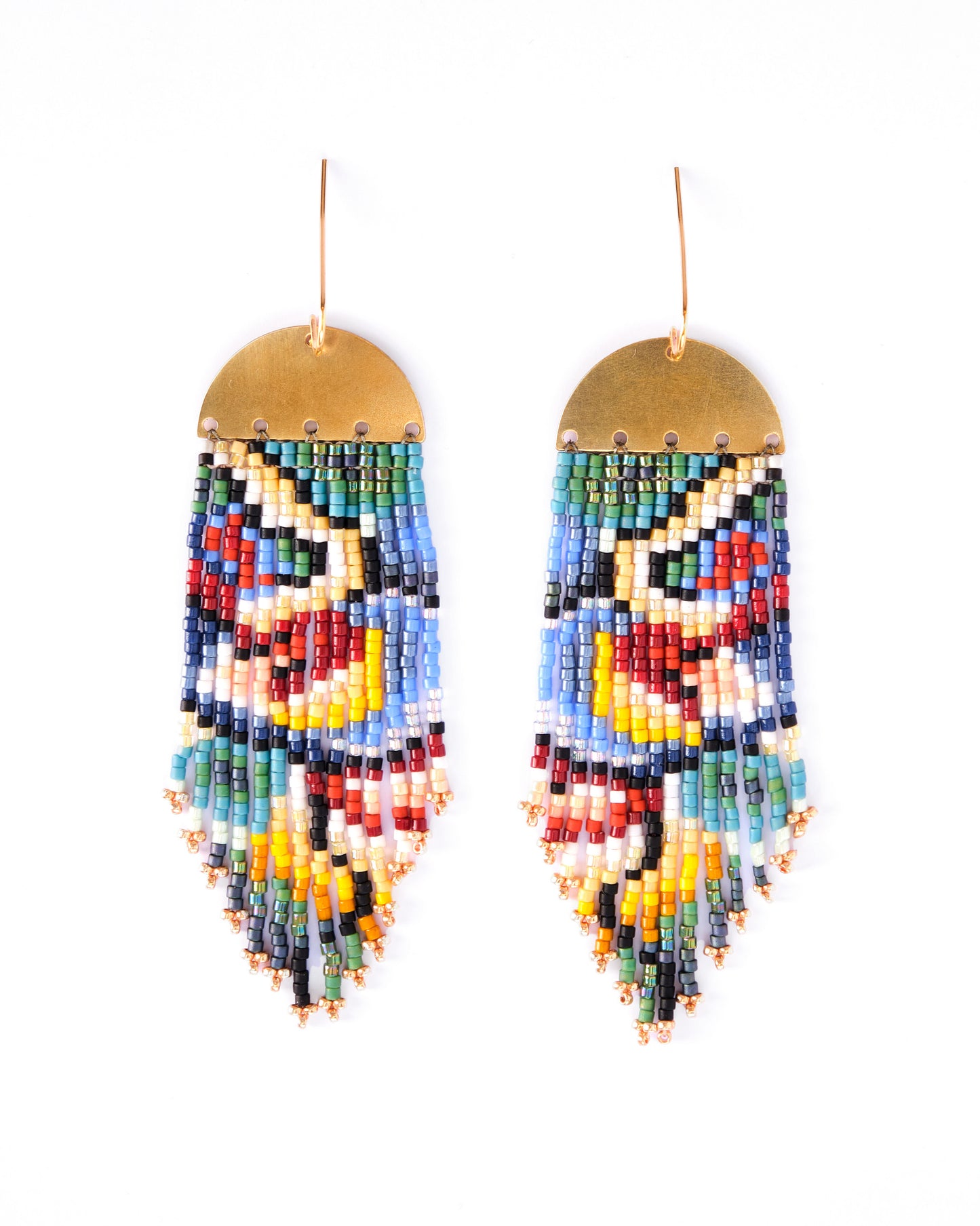 Kaleidoscope Fringe Earrings