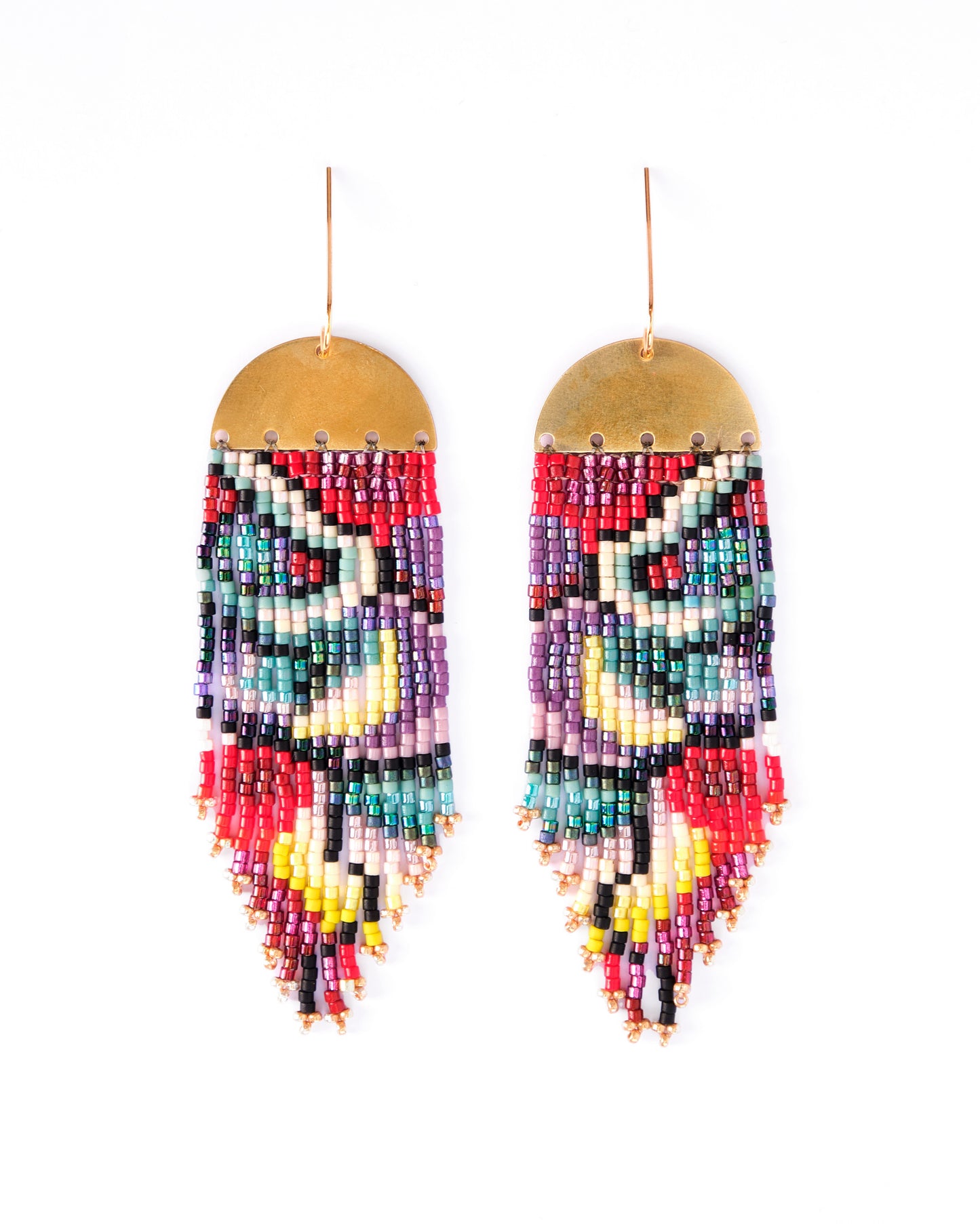 Kaleidoscope Fringe Earrings