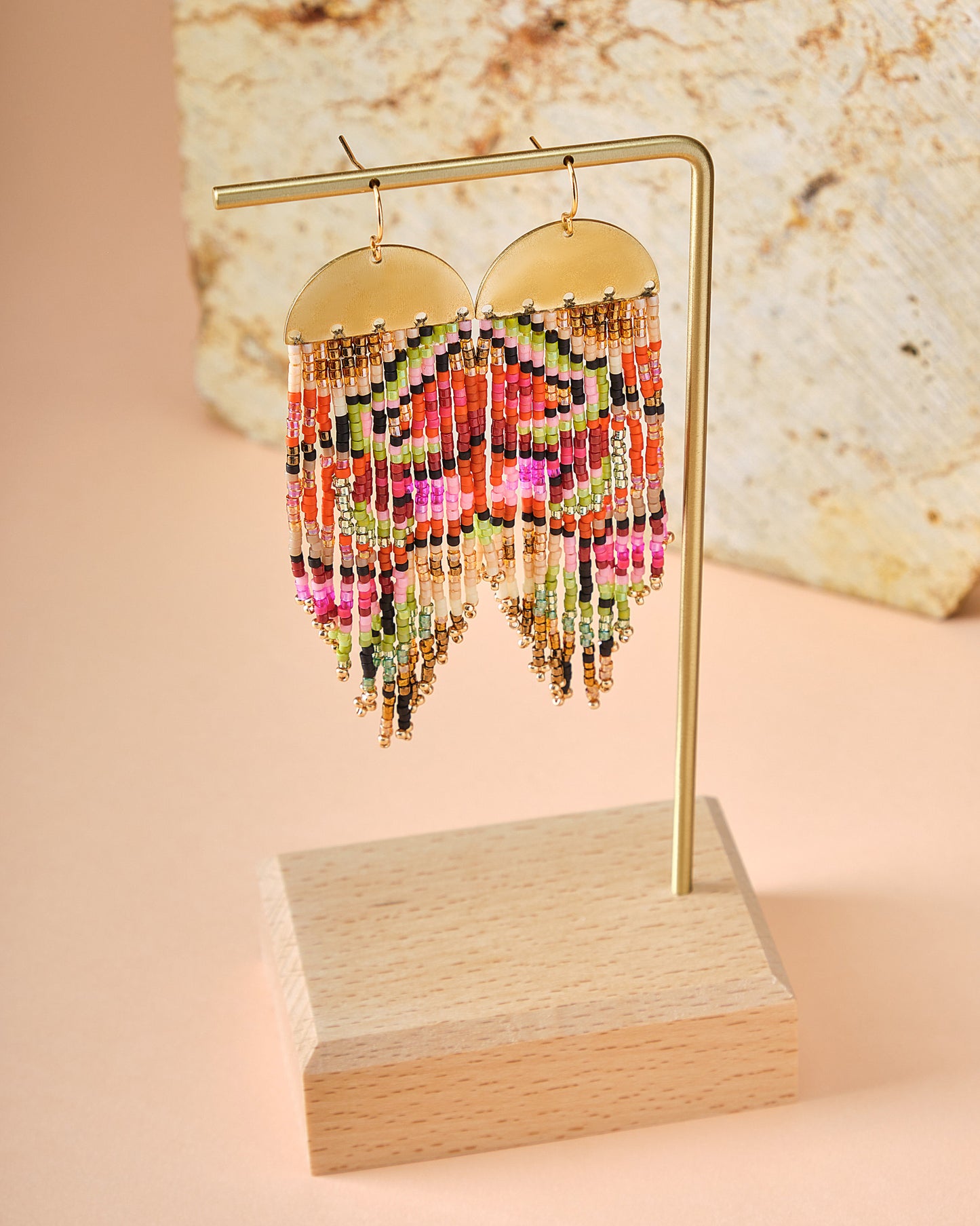 Kaleidoscope Fringe Earrings