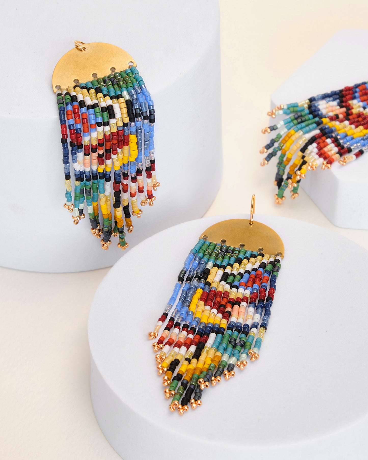 Kaleidoscope Fringe Earrings