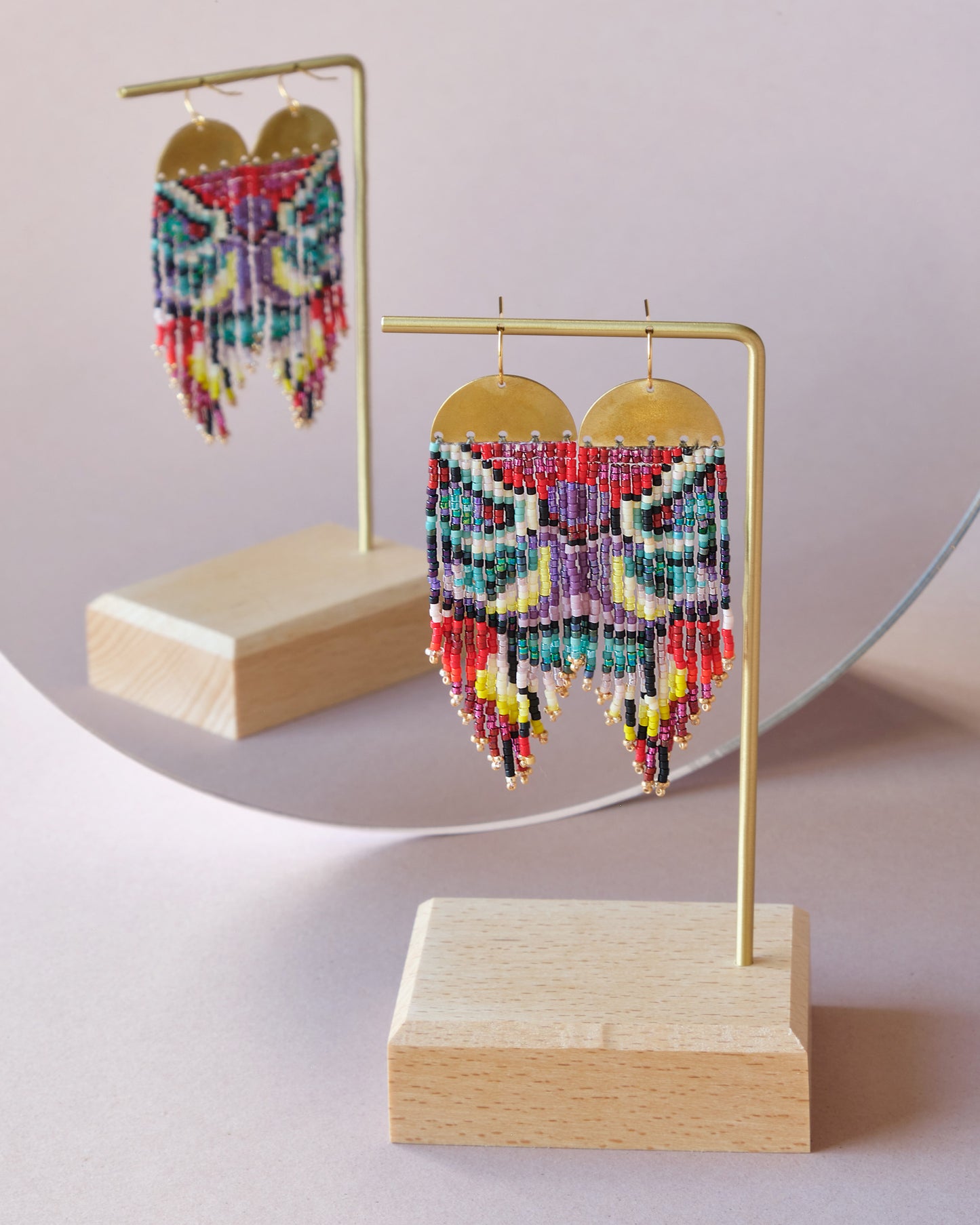 Kaleidoscope Fringe Earrings