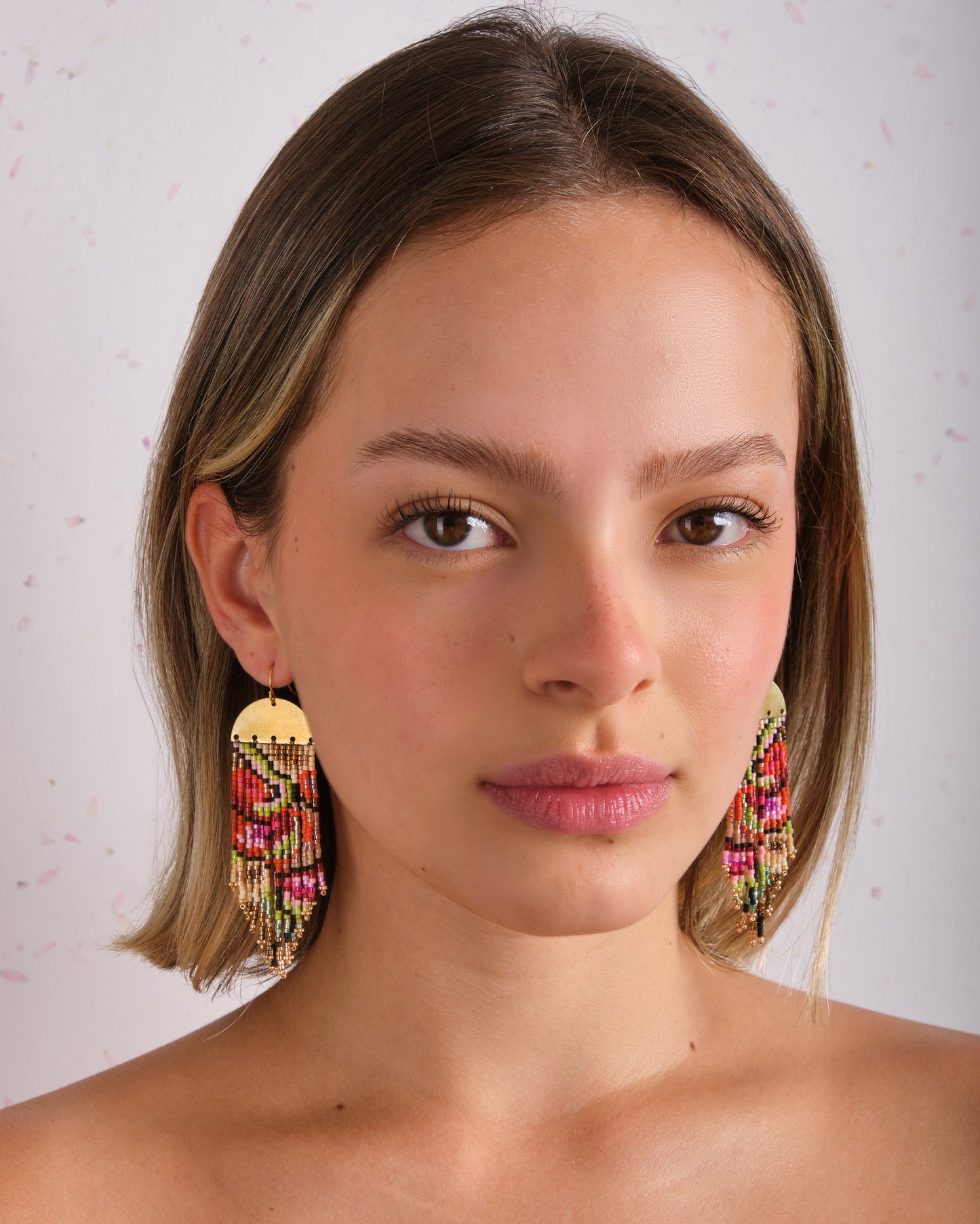 Kaleidoscope Fringe Earrings