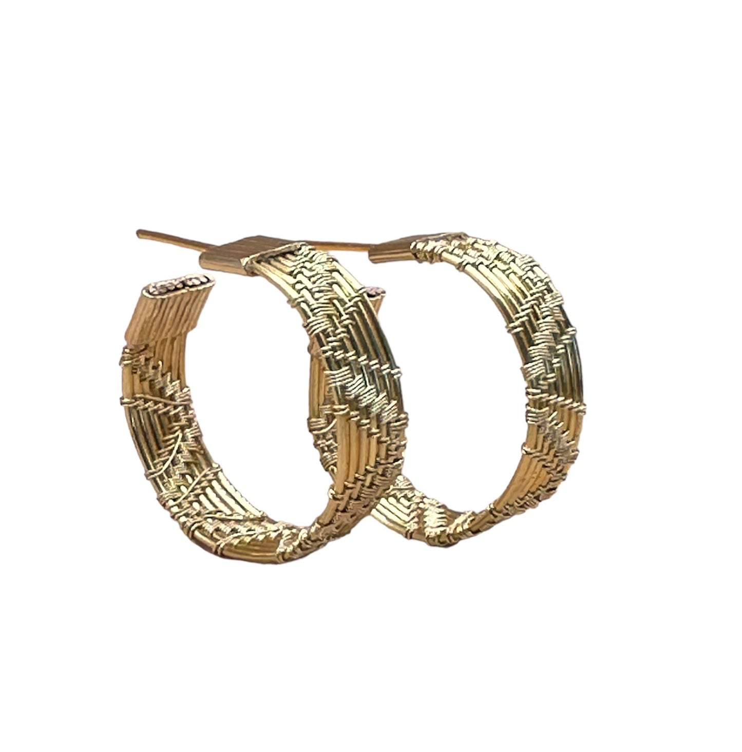 Handwoven Everyday Wire Hoop Earrings