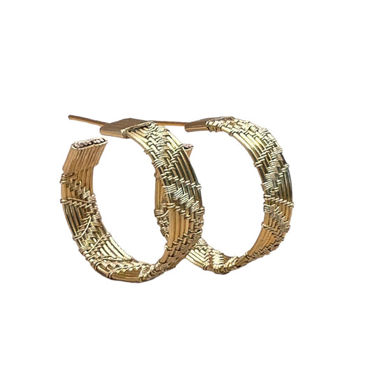 Handwoven Everyday Wire Hoop Earrings