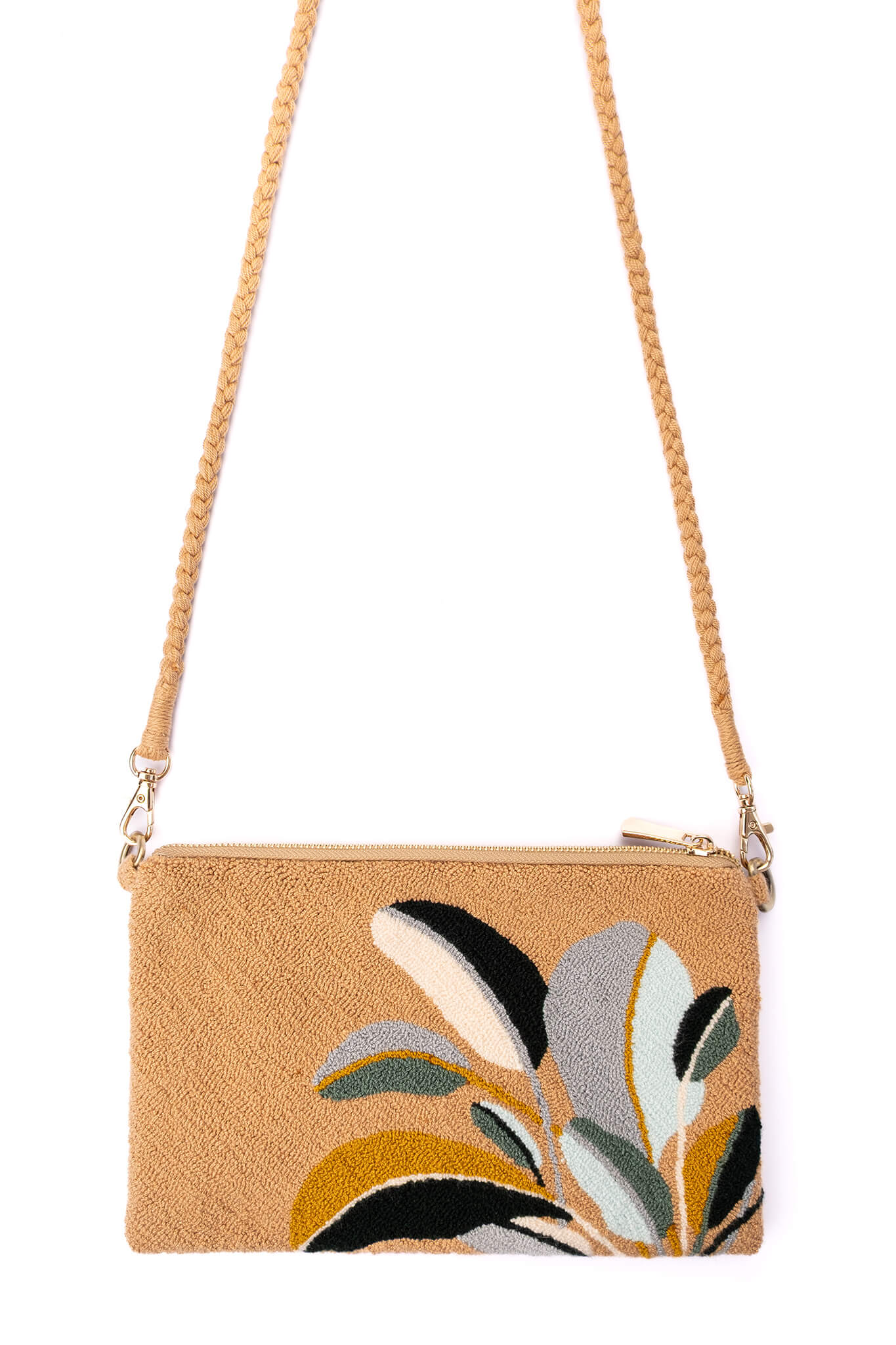 Woven Convertible Crossbody Aluna Bag (Botanica)