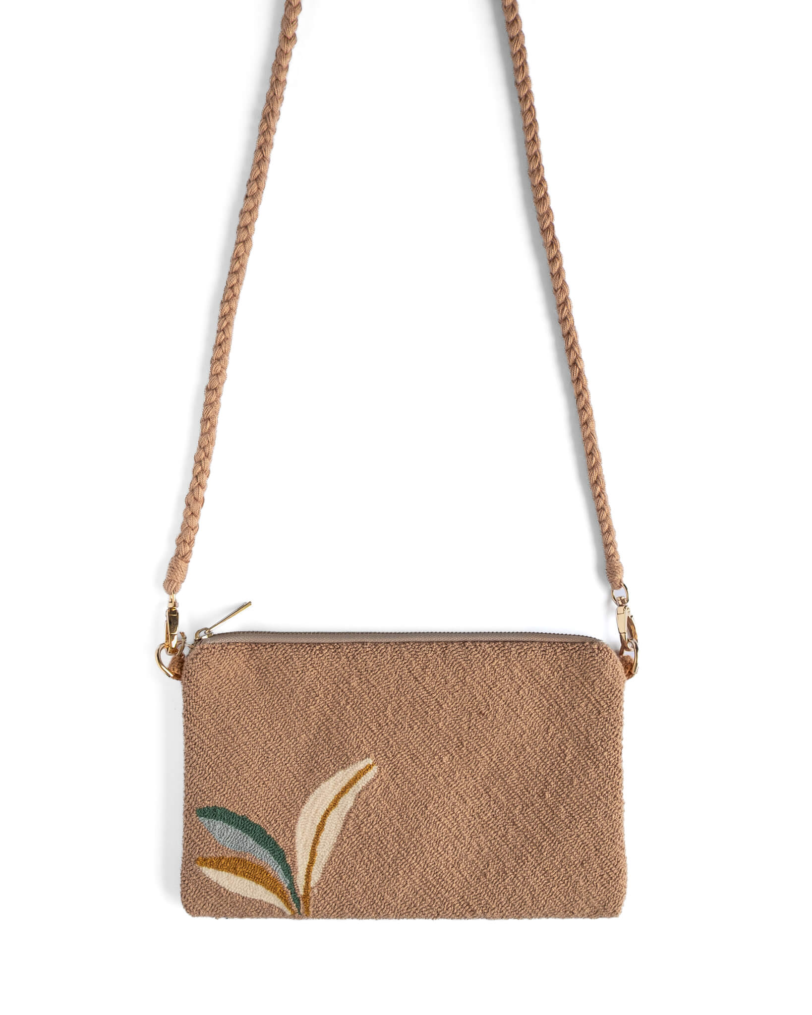Woven Convertible Crossbody Aluna Bag (Botanica)