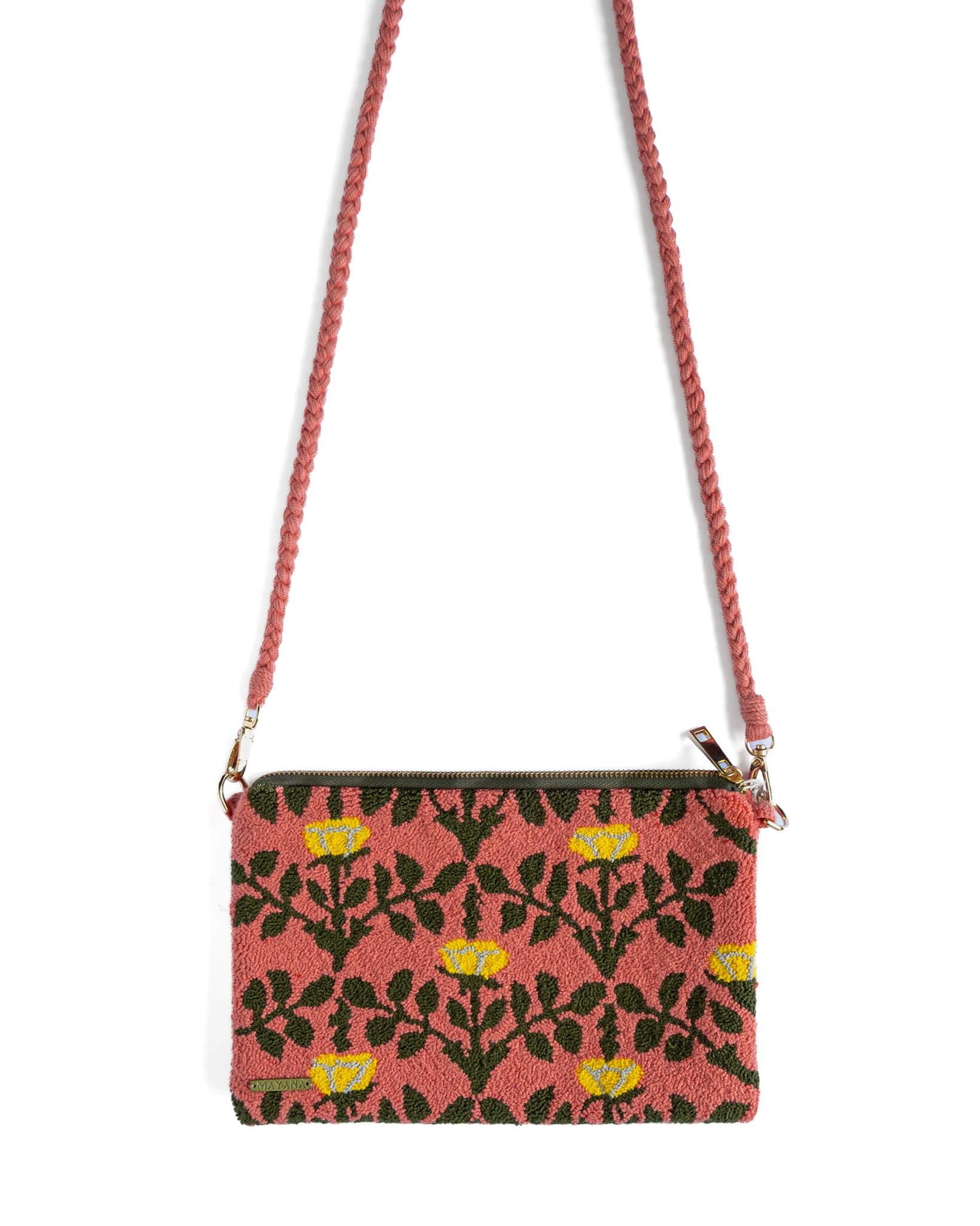 Woven Convertible Crossbody Aluna Bag (Garden)