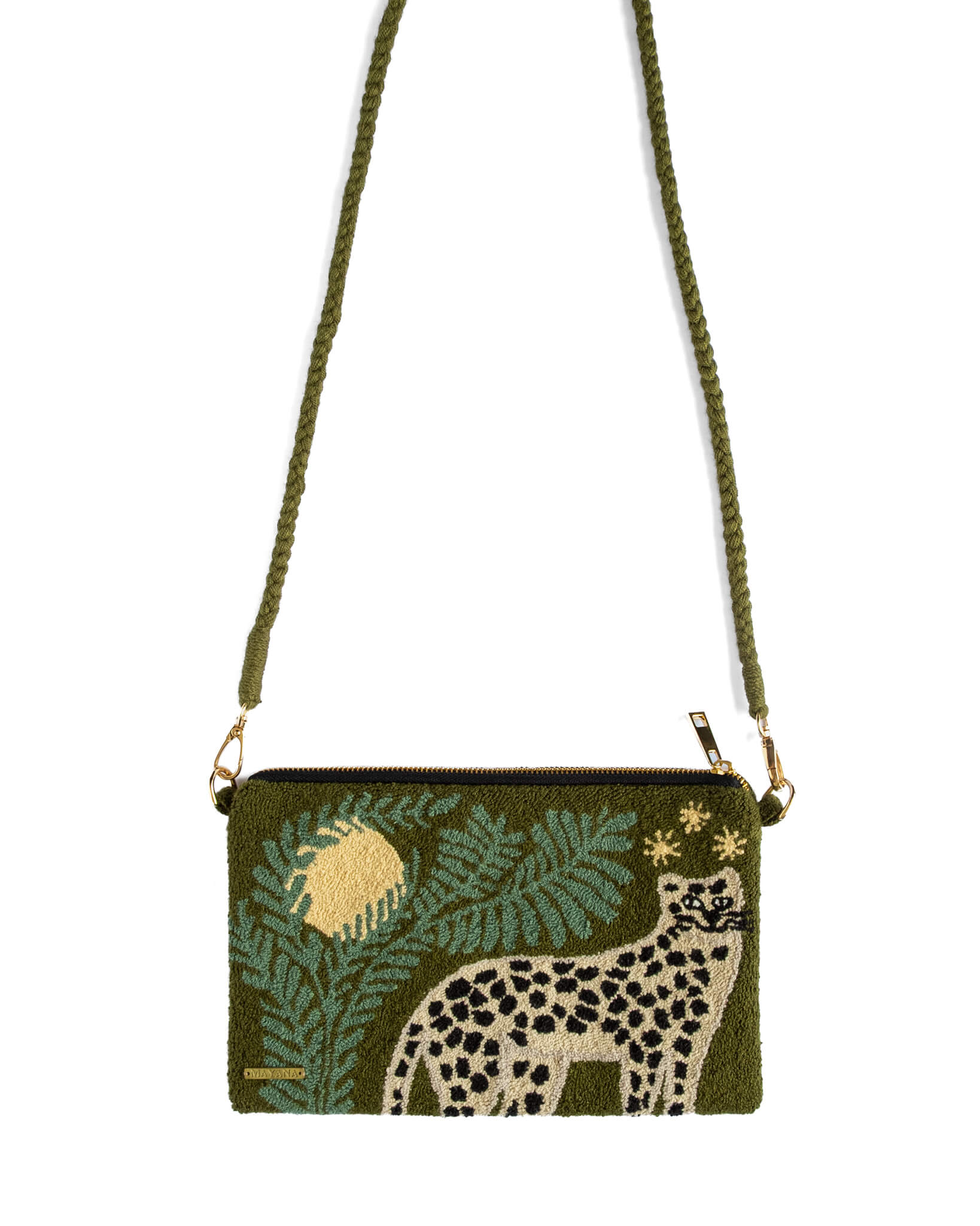 Woven Convertible Crossbody Aluna Bag (Jaguar)