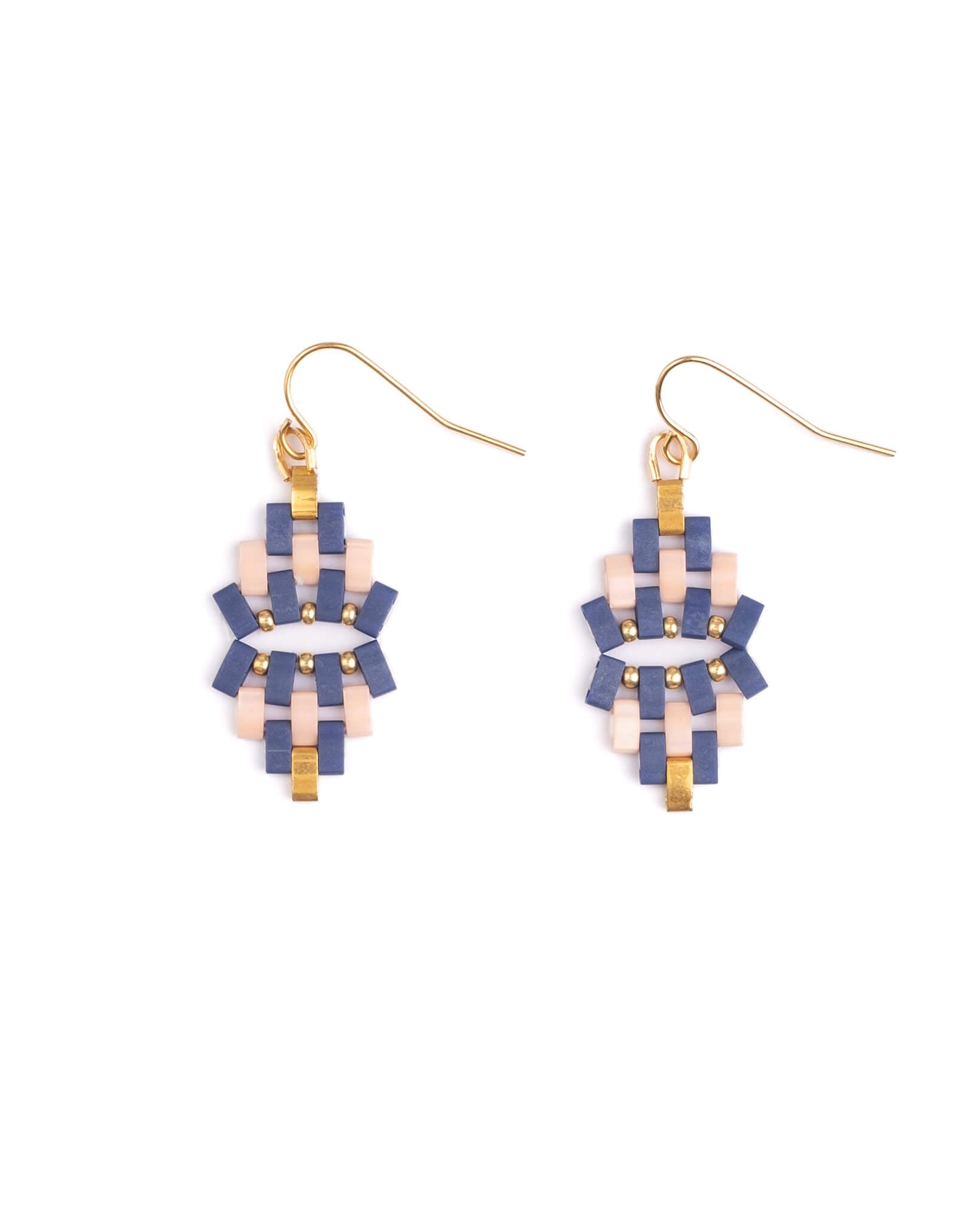 Astoria Drop Earrings (Blue/Pink)