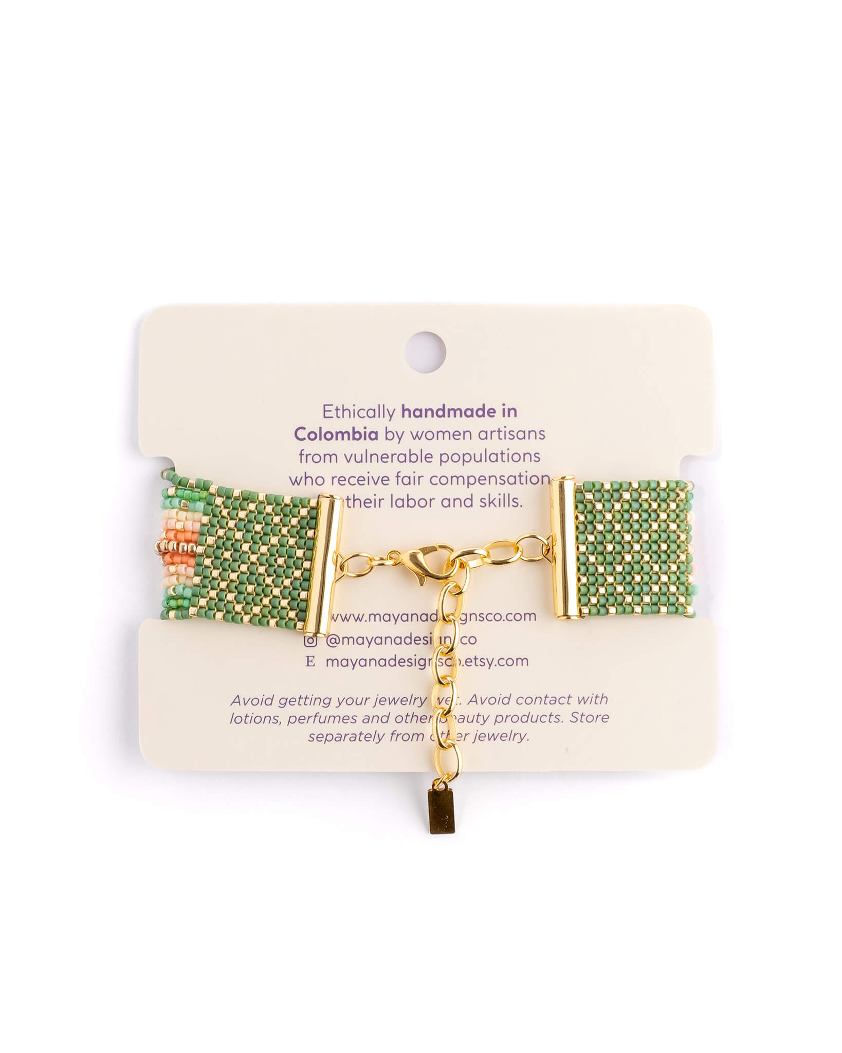 Beaded Handwoven Chudi Multistrand Bracelet (Blue)