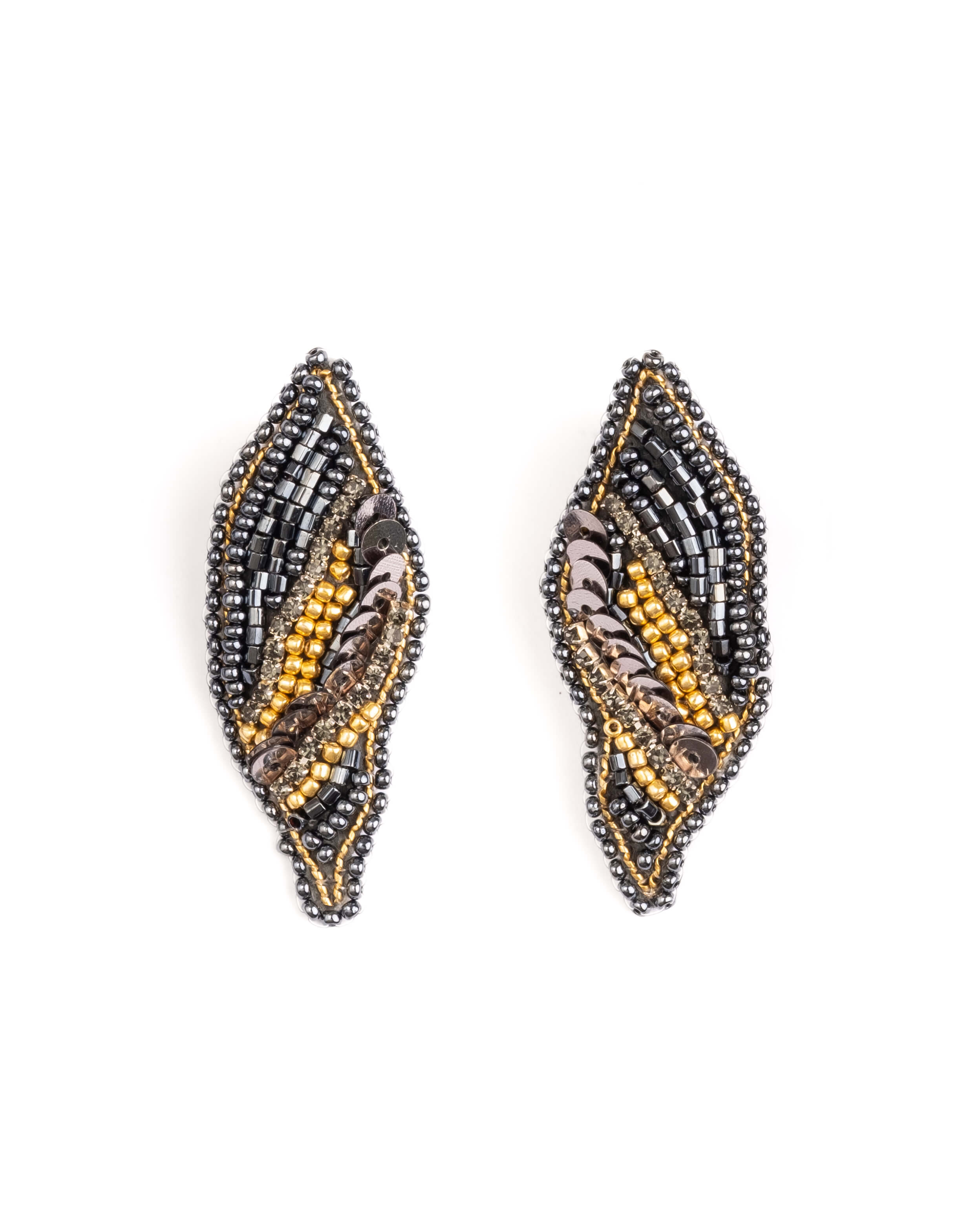 Willow Earrings (Steel Grey)