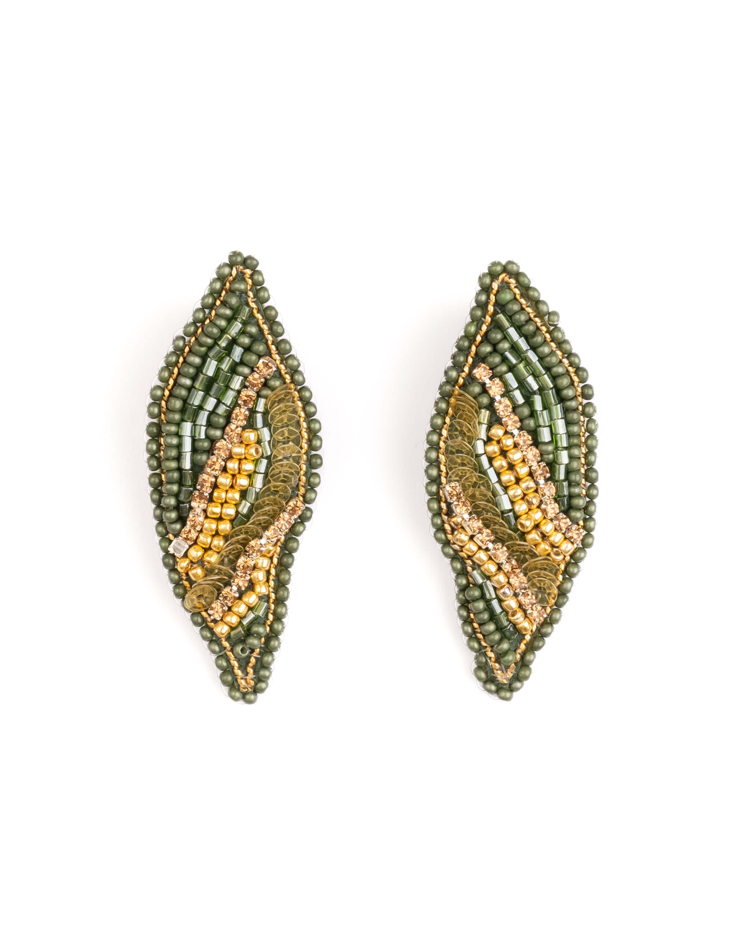 Willow Earrings (Olive)